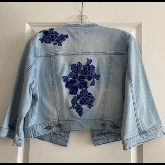 Brand New Embroidered Highline Collective Denim Jacket - Picture 1 of 5